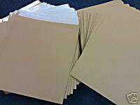7" brown record mailers & stiffeners - free 24hdel