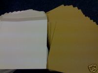 100 12" WHITE RECORD MAILERS AND 200 STIFFENERS -0
