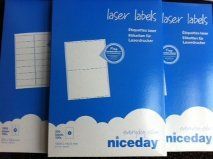 18 per sheet laser labels