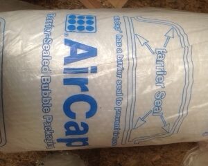 2 ROLLS AIRCAP BUBBLE WRAP 500MM X 50M WIDE LARGE BUBBLES + FREE 24H -0