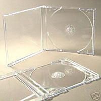CD CASES COMPLETE WITH CLEAR INSERT TRAYS -FREEDEL