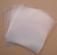 12" 250 gauge polythene record sleeves